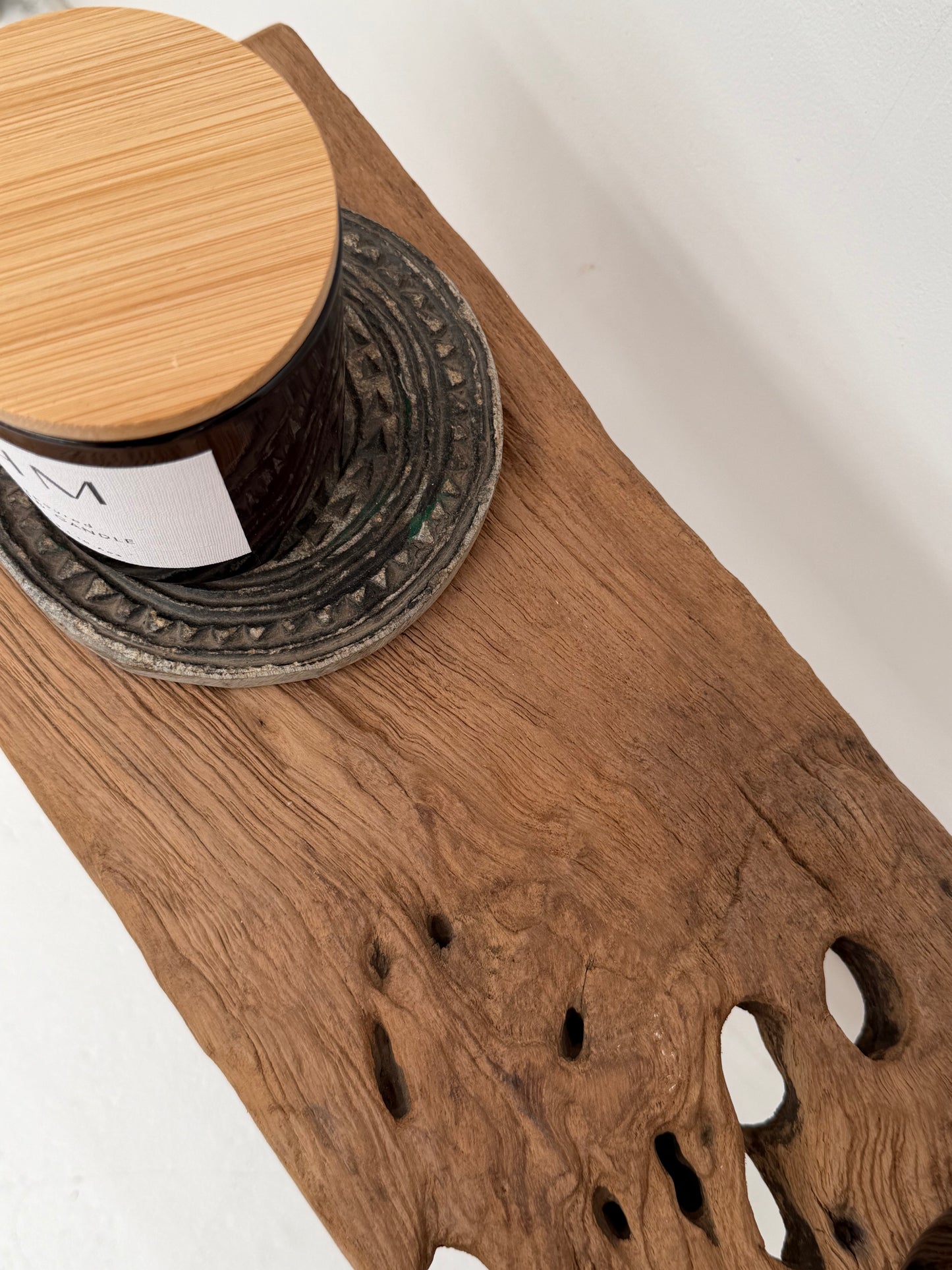 Teak Workers Stool Rustic