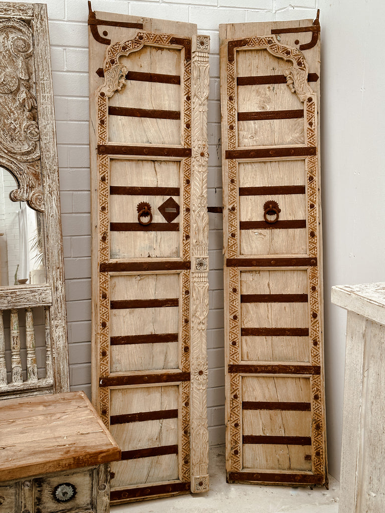 Carved Vintage Doors without Frame