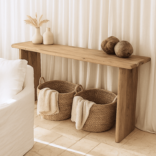 Bleach Teak Wooden Console - PRESALE - BHM HomeConsoles