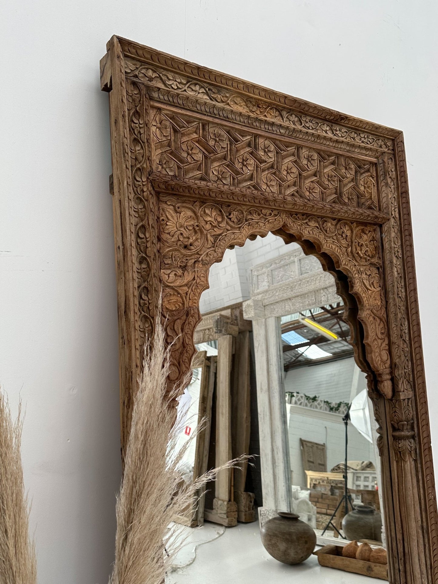 Carved Mirror Natural - PRESALE - BHM Home