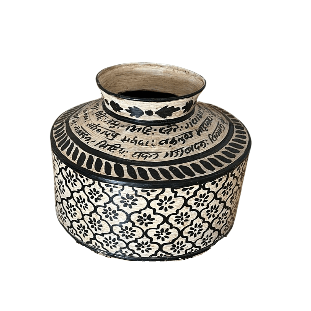 Hand Painted Vessel - BHM HomePots and Vases