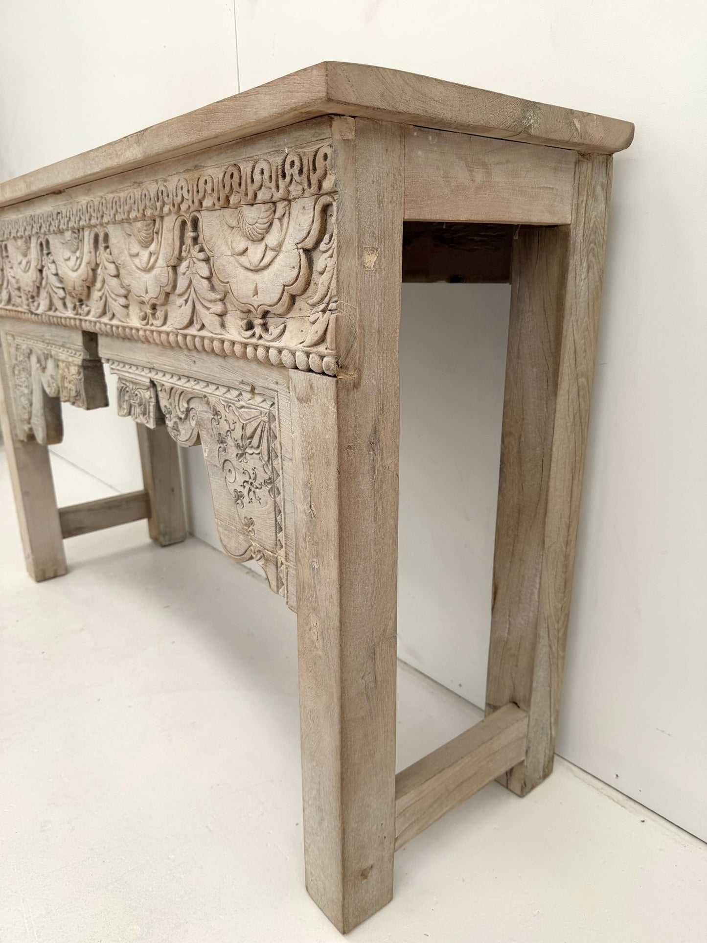 Handcarved Wooden Console - BHM HomeConsoles