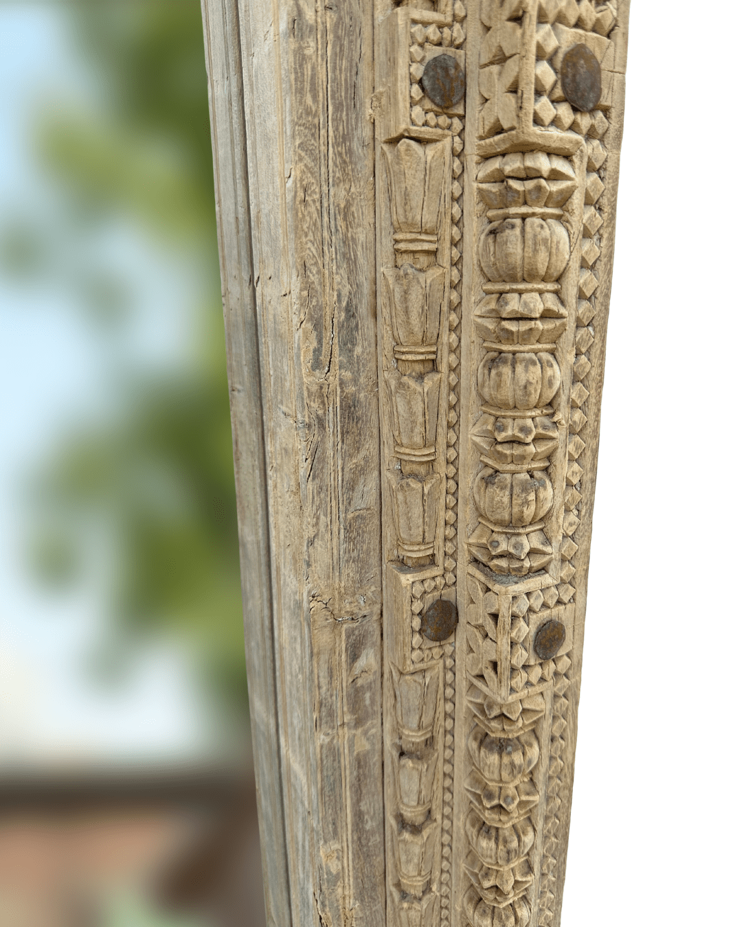 Indian Shekwati Carved Mirror - Bleach - BHM HomeMirrors and Doors