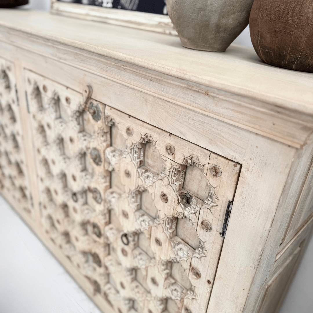 Jatil 4 Door Sideboard - Whitewash - BHM HomeConsoles
