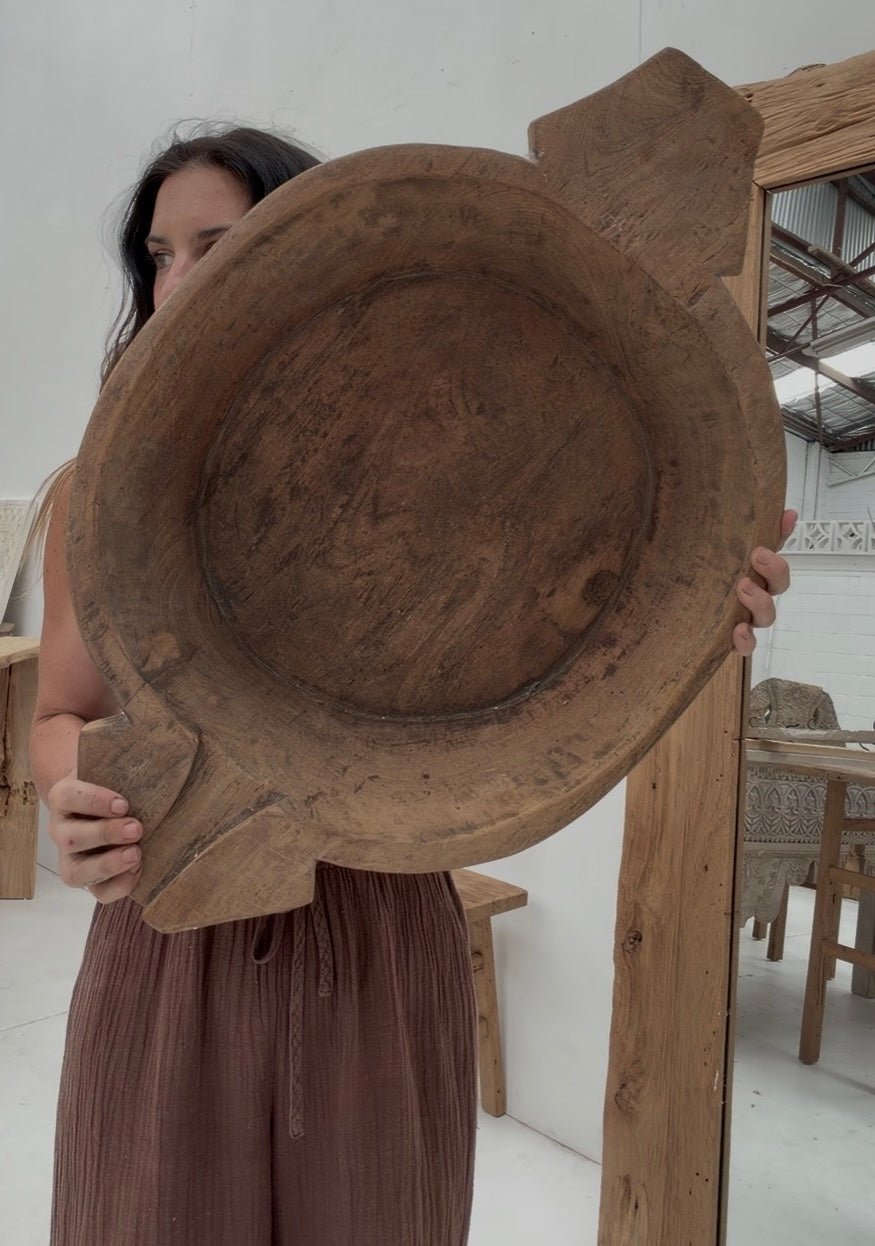 Oversized Antique Bowl 2 - BHM HomeBoards Bowls and Trays
