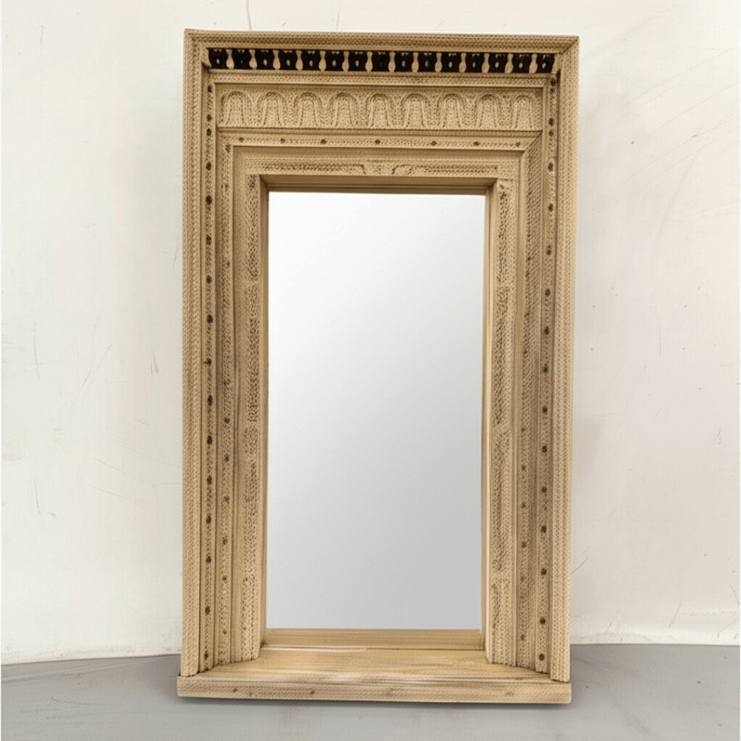Oversized Vintage Carved Mirror - BHM HomeMirrors and Doors