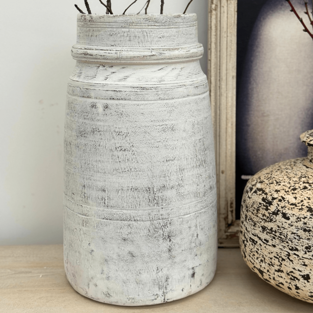 Oversized White Pot - BHM HomePots and Vases