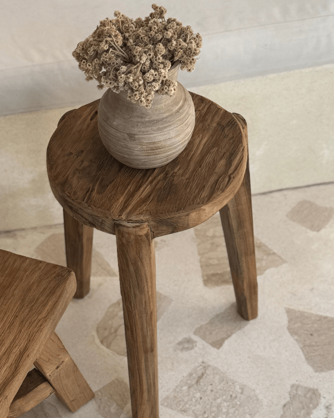 Round Stool - Natural - BHM HomeStools and Benches