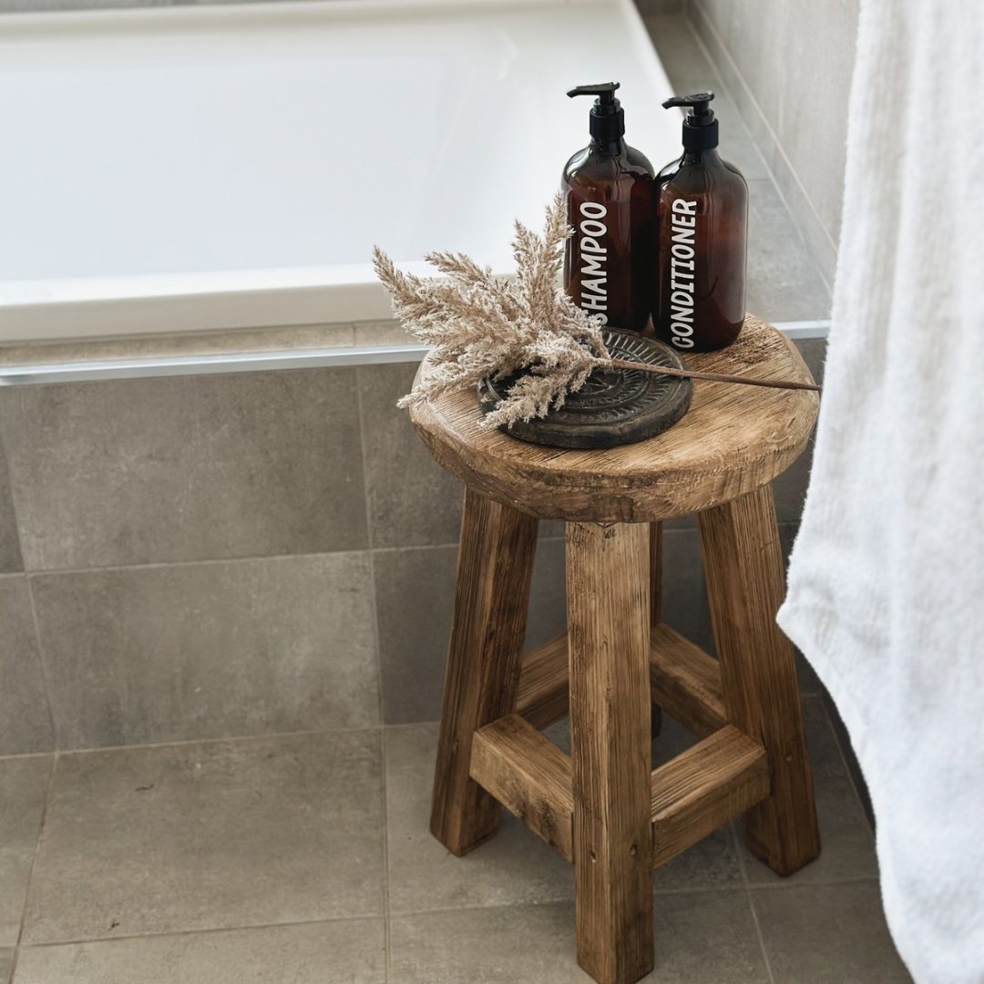 Round bathroom stool hotsell