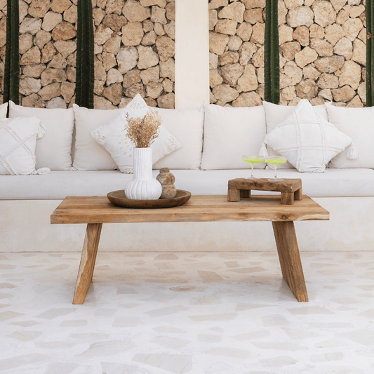 Rustic Teak Coffee Table - BHM HomeConsoles