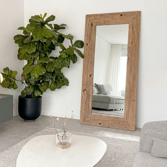 Rustic Teak Mirror - Natural - BHM HomeMirrors and Doors