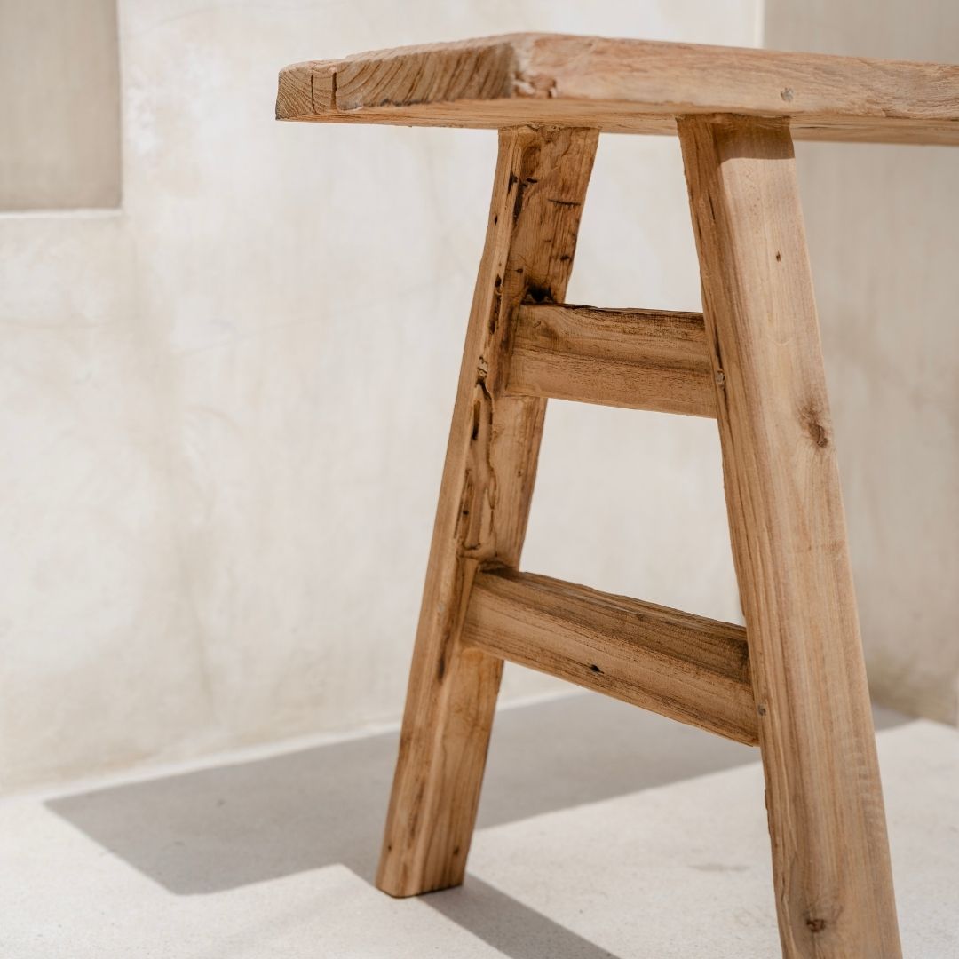 Rustic Wooden Bench - Natural PRESALE - BHM HomeStools and Benches