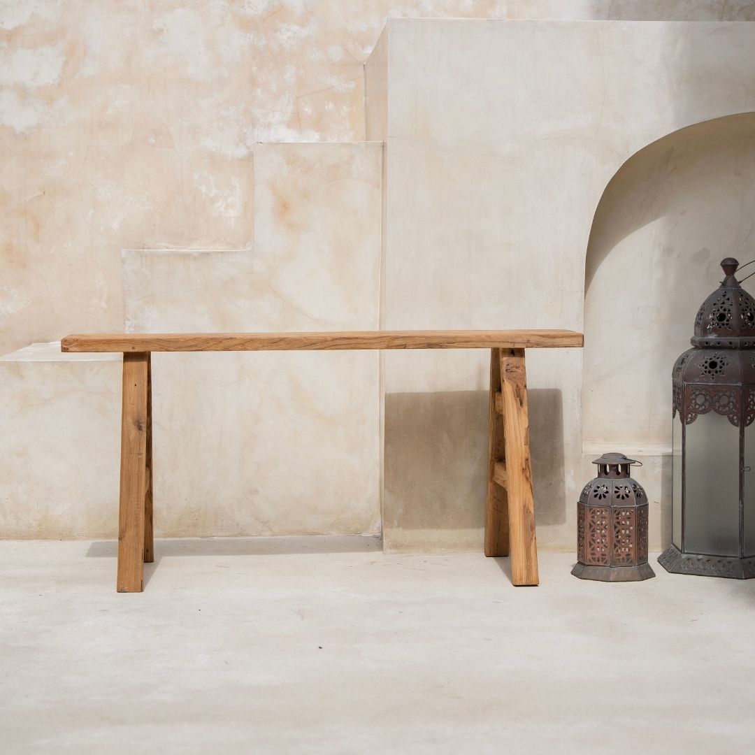 Rustic Wooden Bench - Natural PRESALE - BHM HomeStools and Benches