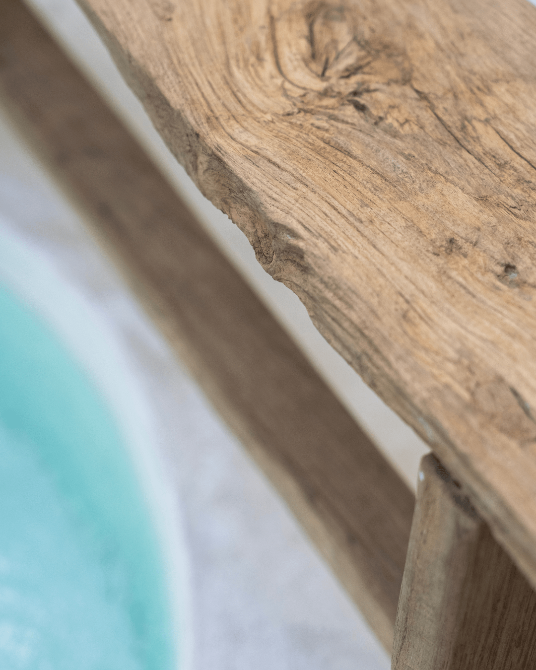 Teak Bench With Support | PRESALE - BHM HomeStools and Benches