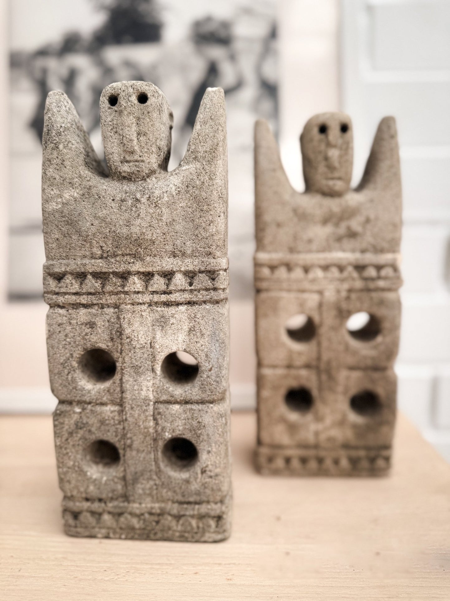 Timorese Sandstone Tribal Set - BHM HomeMirrors and Wall hooks