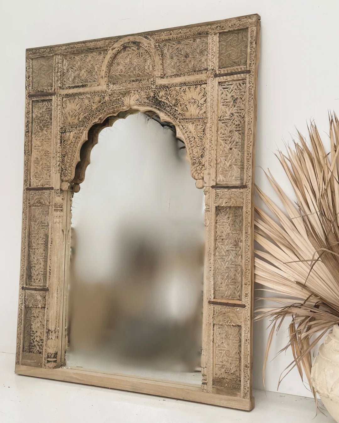 Vintage Handcarved Oversized Mirror - BHM Home