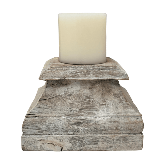 Vintage Pillar Candle Base - BHM HomeCandles