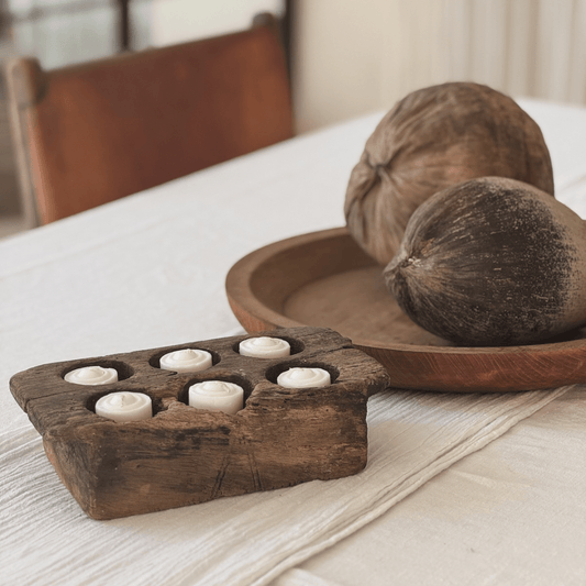 Vintage Tealight Wooden Box | PRESALE - BHM HomeBoards Bowls and Trays