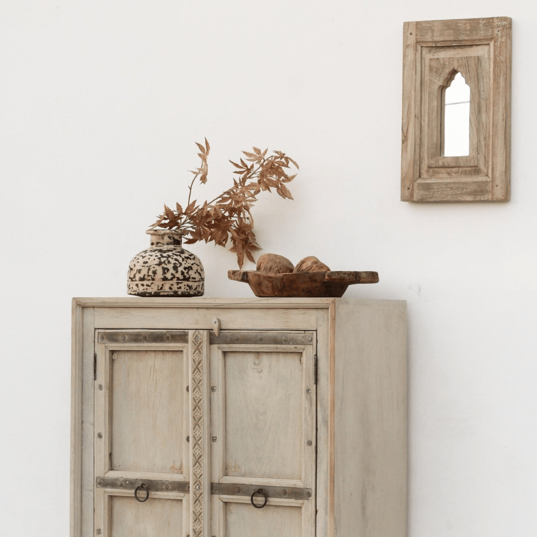 Vintage Wooden Mirror - BHM Home