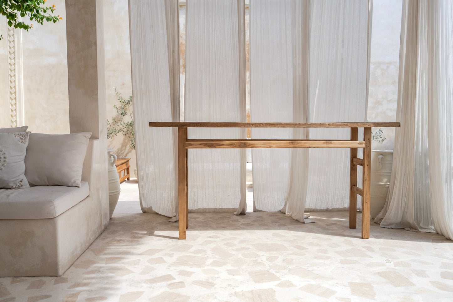 Worn Teak Console - Natural PRESALE - BHM HomeConsoles