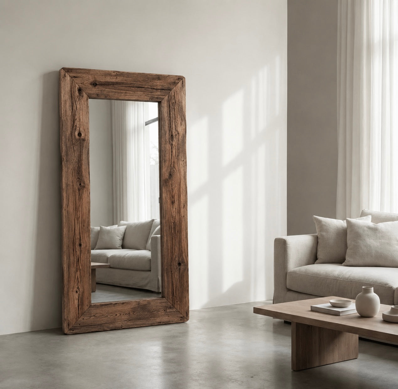 Teak Mirror | Warm Brown