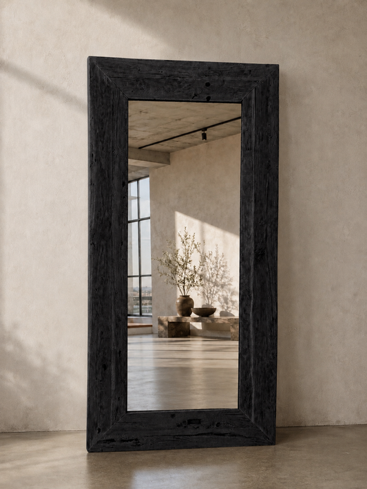 Teak Mirror | Japan Black