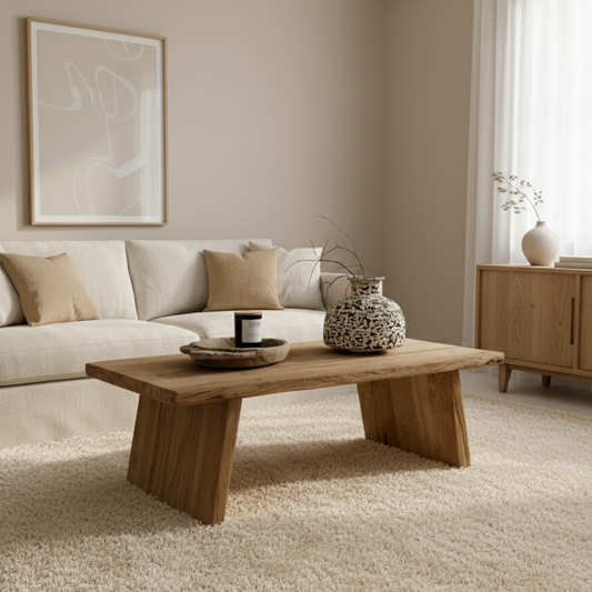 Rustic Teak Coffee Table | Style 1