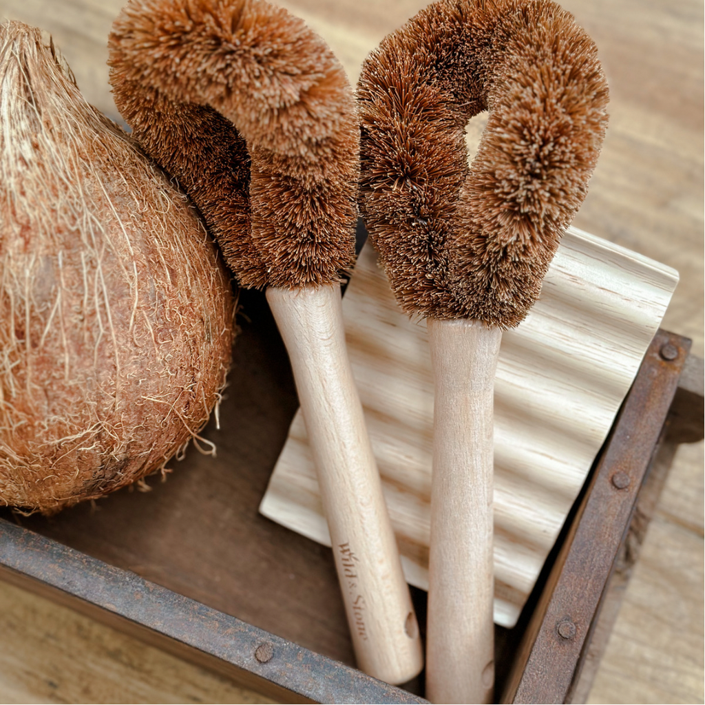 Coconut Fibre Pot Brush