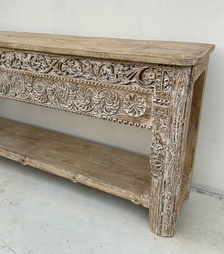 Carved Wooden Console - Presale