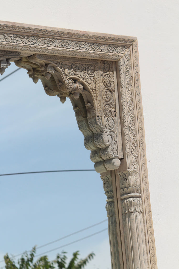 Antique Arch Hand carved Detail Mirror - Presale