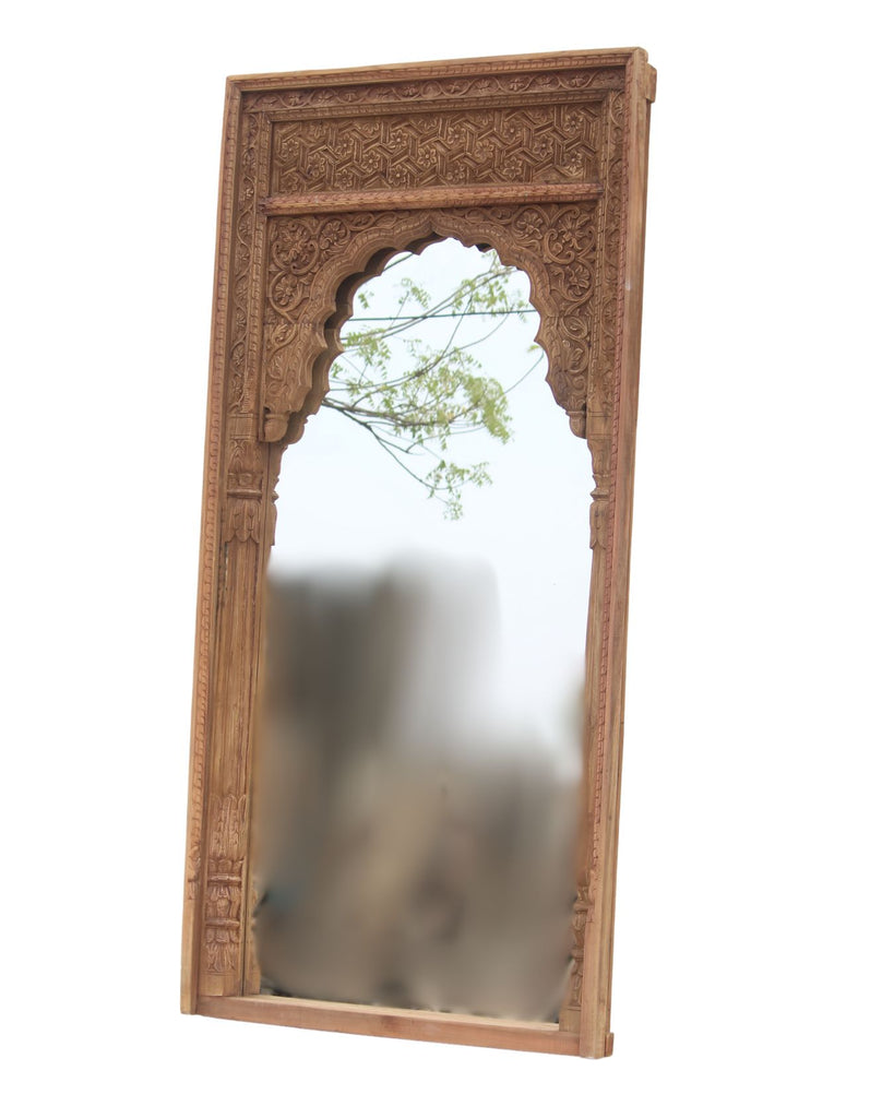 Carved Mirror - Natural - Presale
