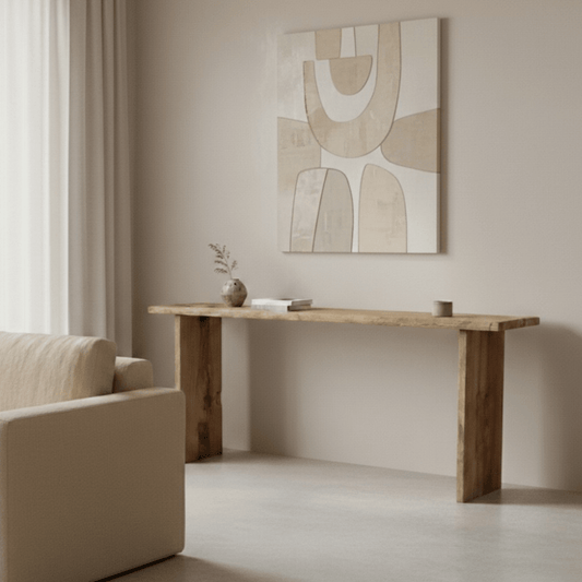 Bleach Teak Wooden Console - BHM HomeConsoles
