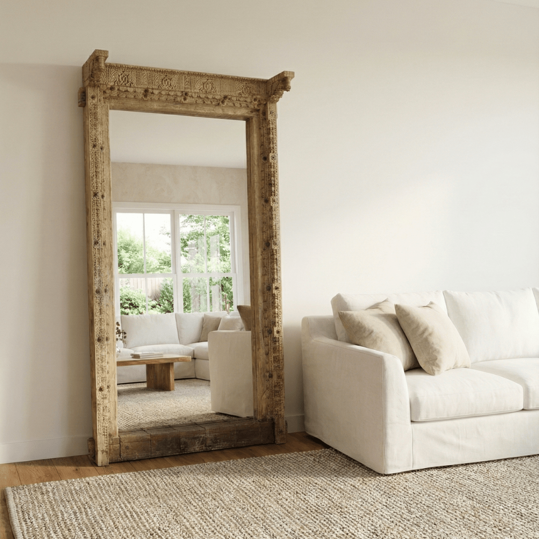 Bleach Vintage Hand Carved Mirror - BHM HomeMirrors and Doors