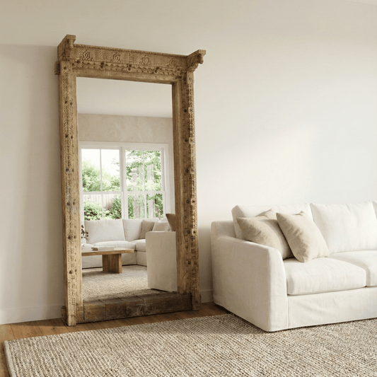 Bleach Vintage Hand Carved Mirror - BHM HomeMirrors and Doors