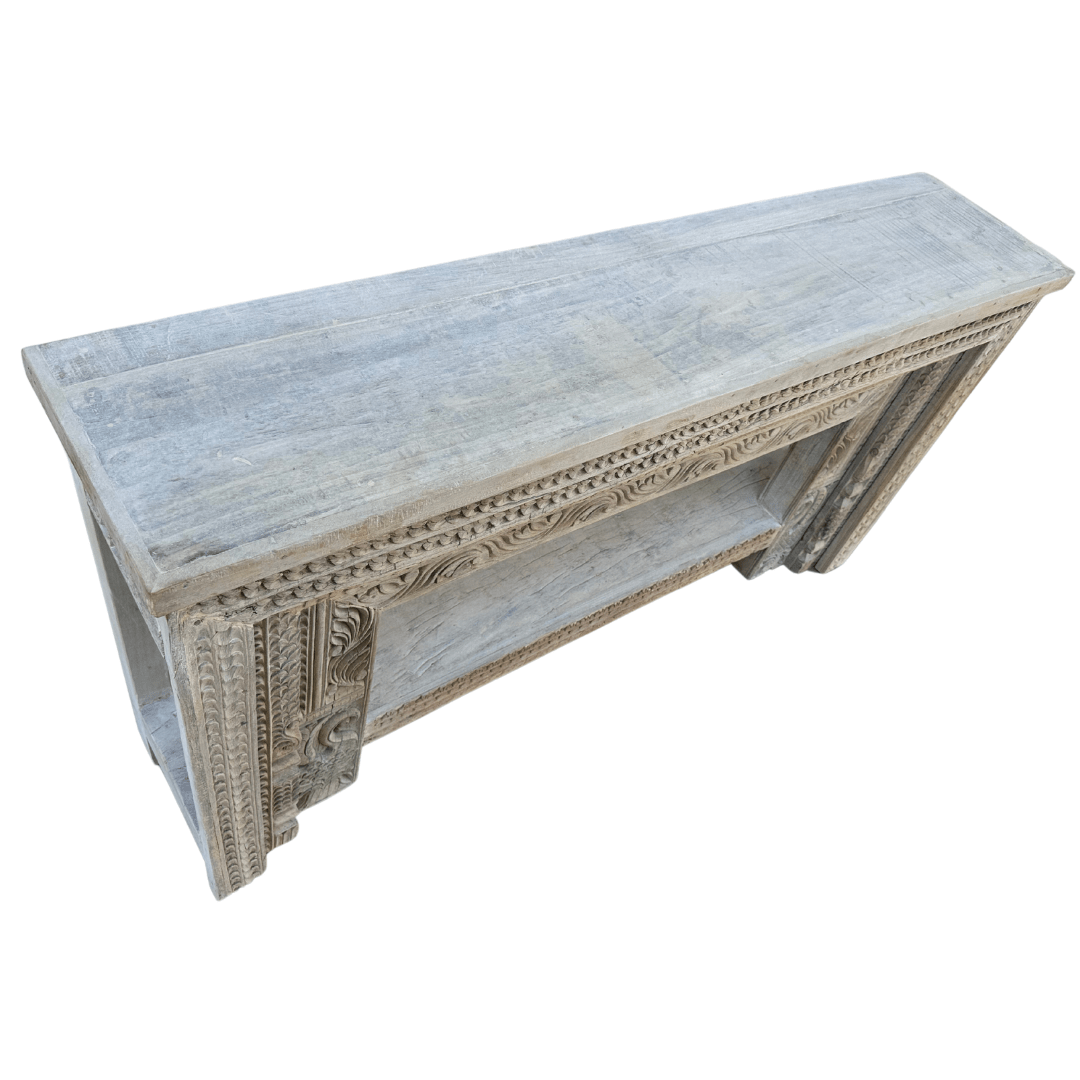 Carved Wooden Console | Bleach - BHM HomeConsoles
