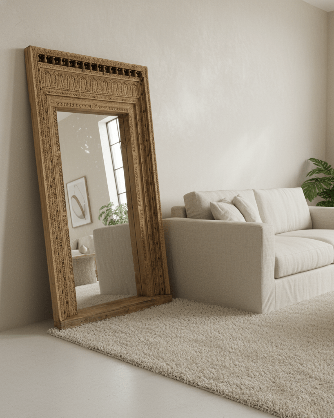 Century Old Indian Mirror - BHM HomeMirrors and Doors