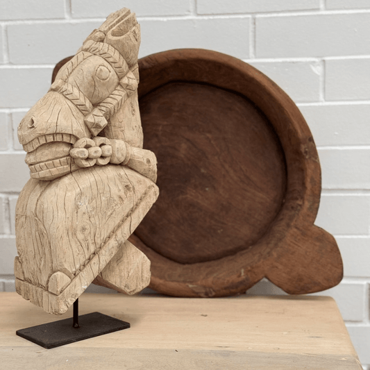 Century Old Wooden Horse | Bleach - BHM HomeCandles