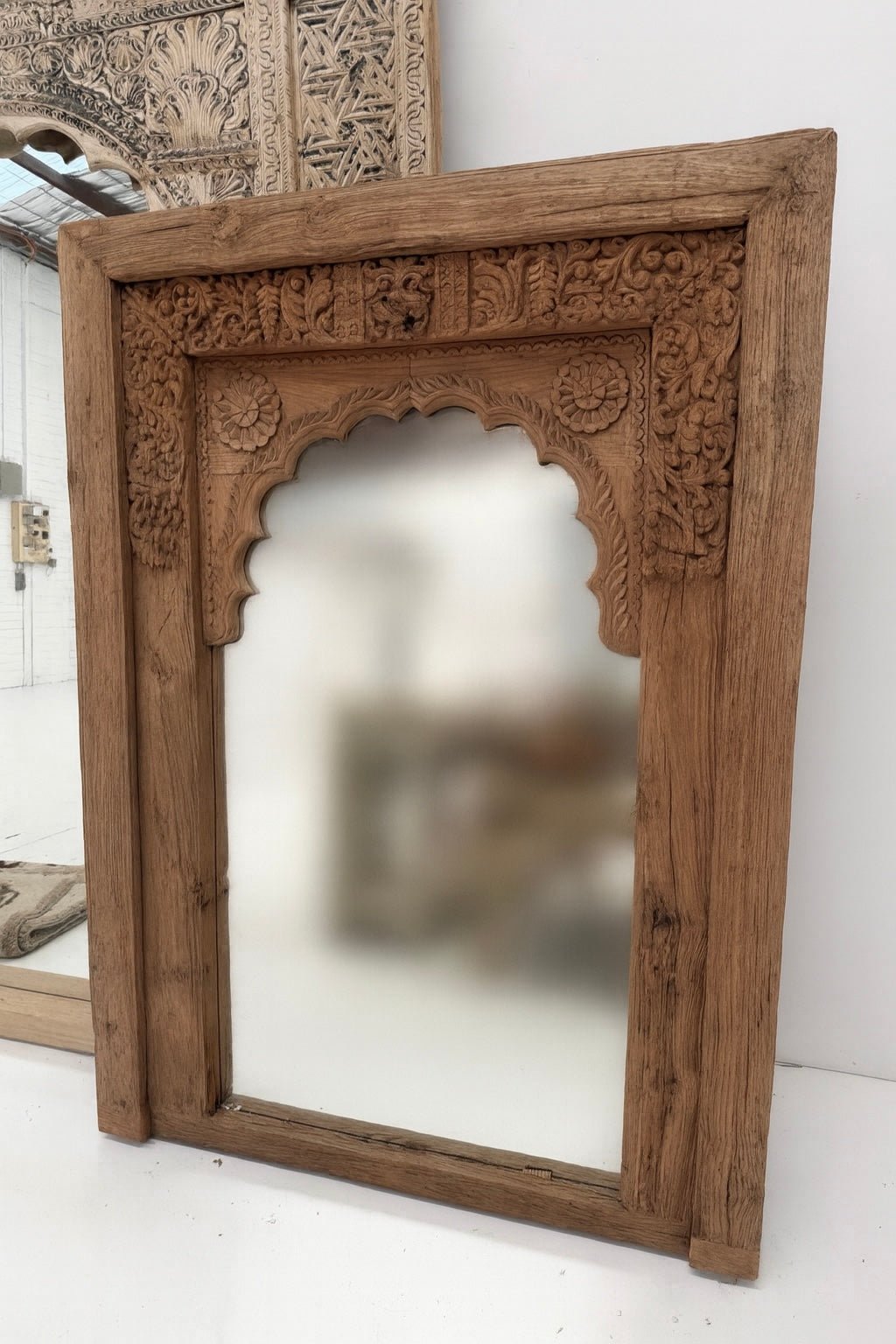 Hand carved Mirror Natural - BHM HomeMirrors and Doors