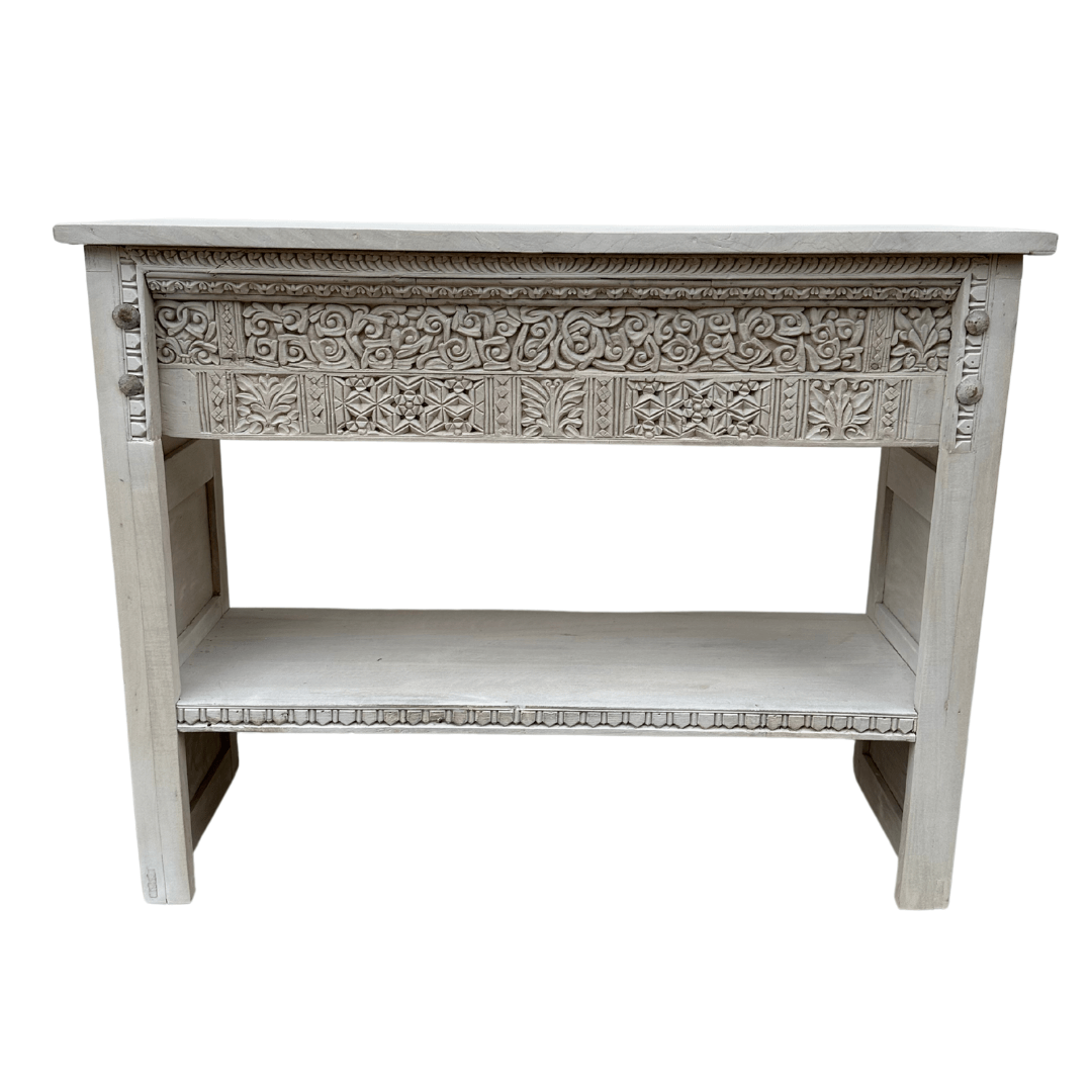 Handcarved Panel Console - BHM HomeConsoles