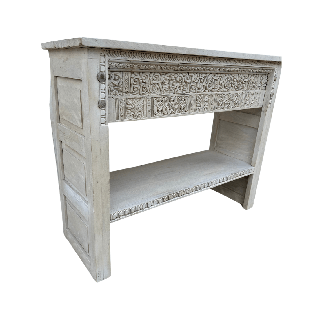 Handcarved Panel Console - BHM HomeConsoles