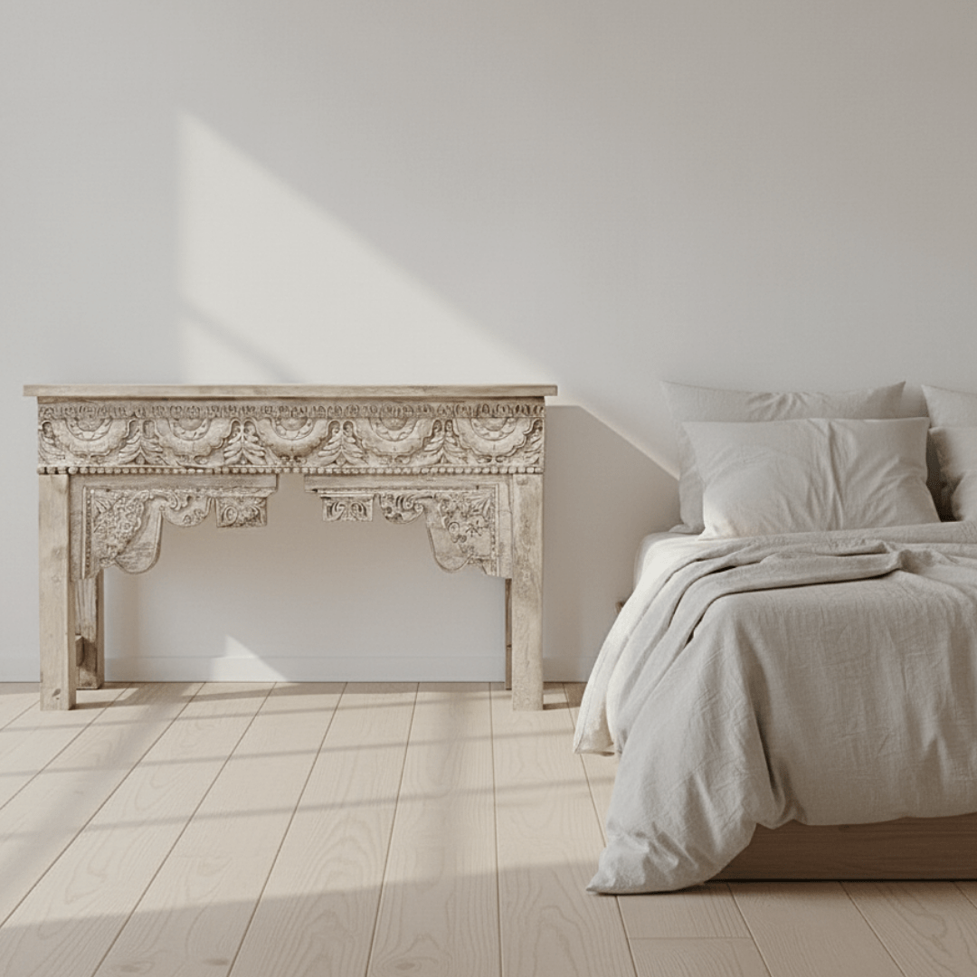 Handcarved Wooden Console - BHM HomeConsoles