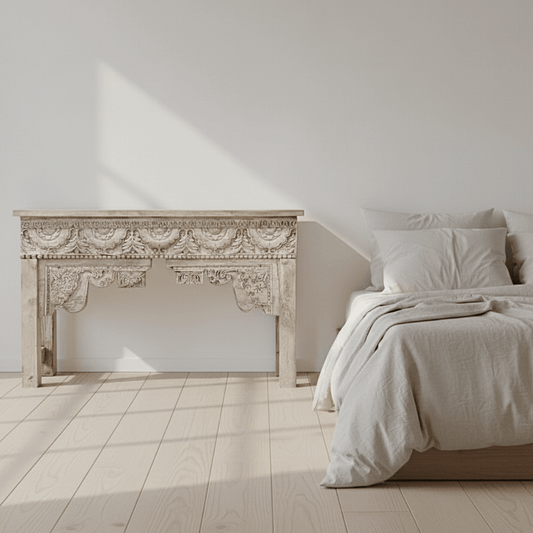 Handcarved Wooden Console - BHM HomeConsoles