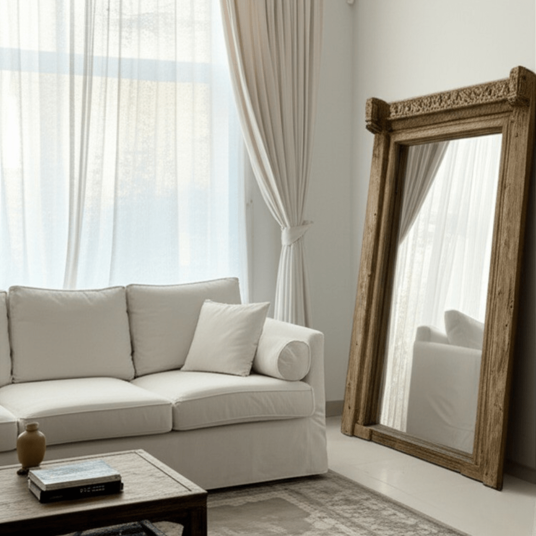 Indian Sundar Mirror - Natural - BHM HomeMirrors and Doors