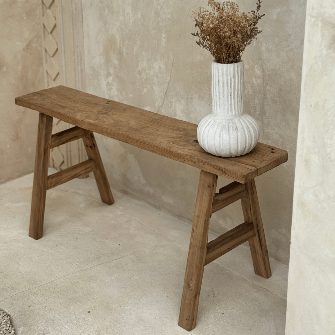 Kayu Rustic Wooden Bench - Natural PRESALE - BHM HomeStools and Benches