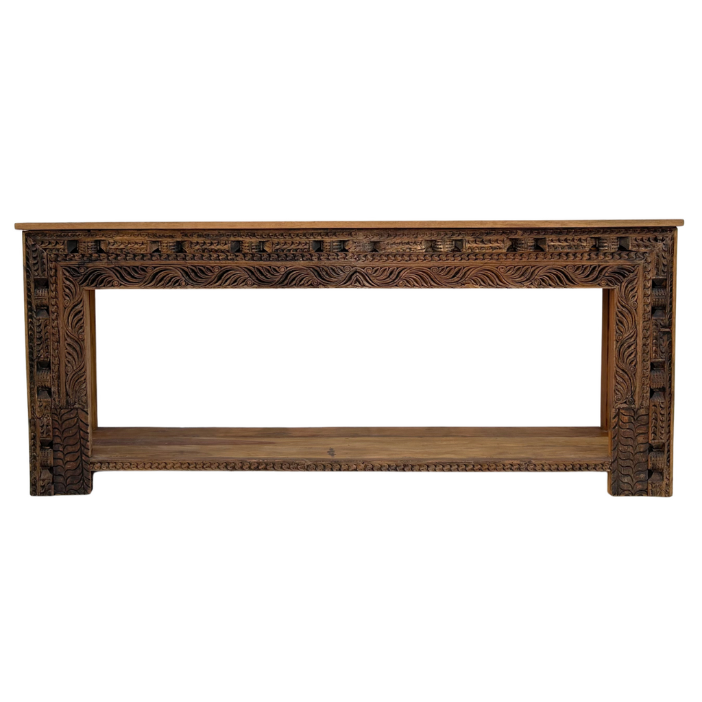 Natural Carved Console - Presale