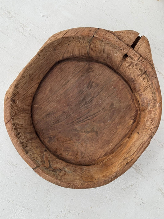 Oversized Antique Bowl 1 - BHM HomeBoards Bowls and Trays