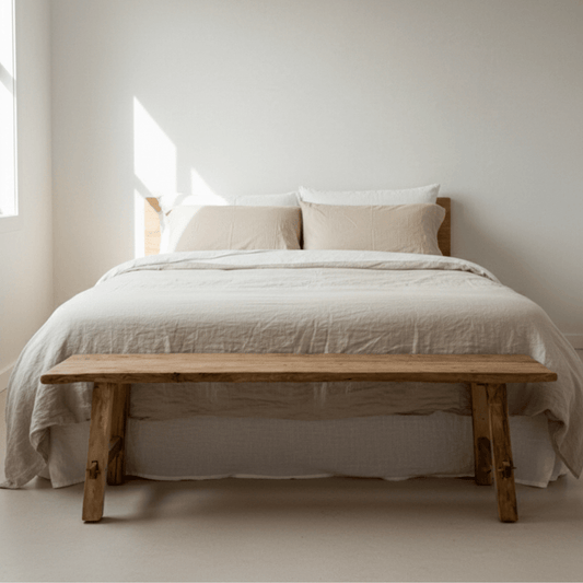 Rustic Teak Bench - BHM HomeStools and Benches