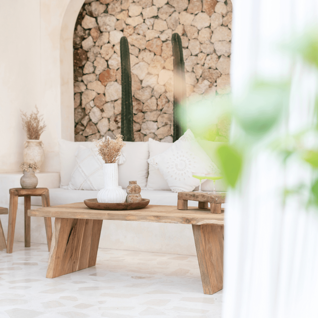 Rustic Teak Coffee Table - BHM HomeConsoles