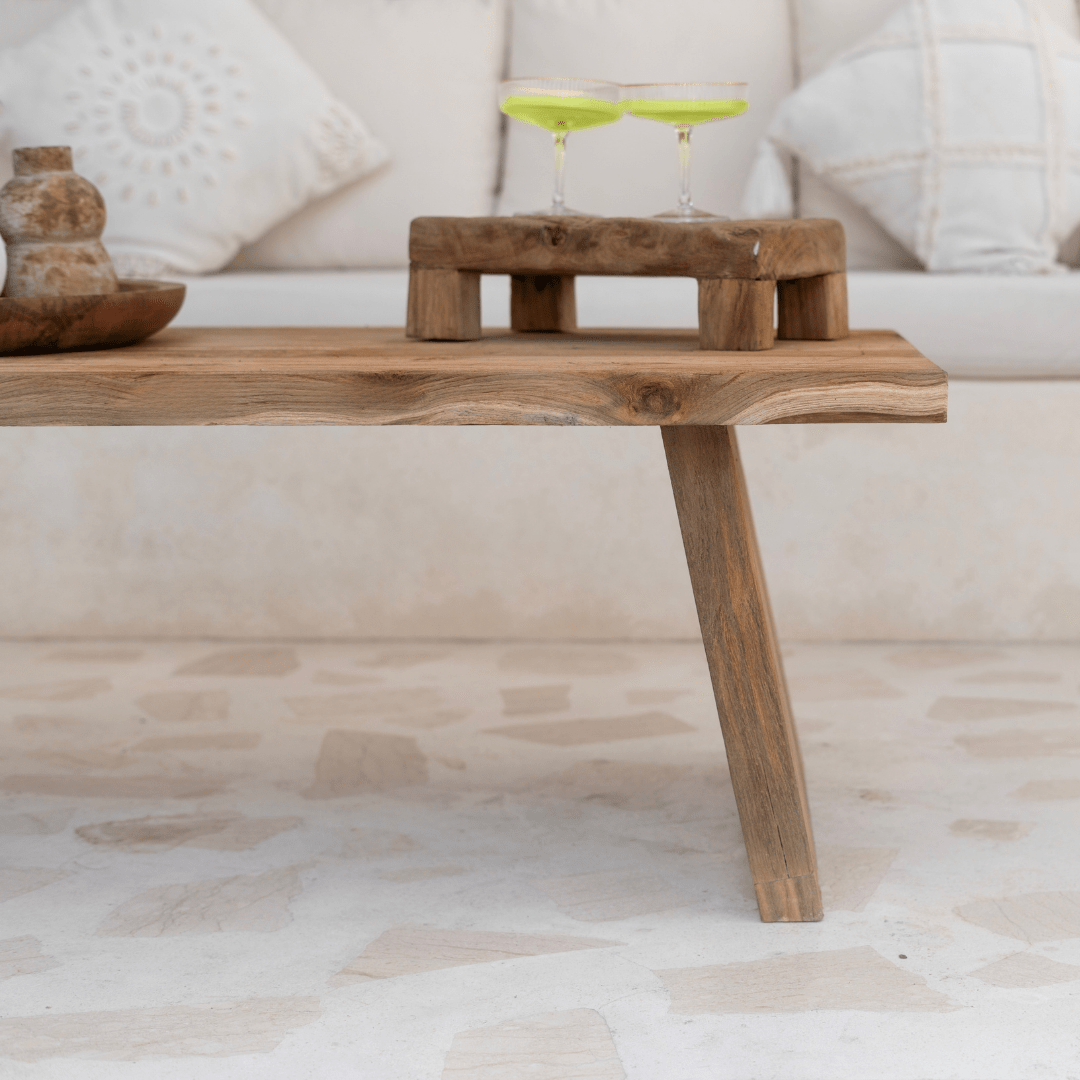 Rustic Teak Coffee Table - BHM HomeConsoles