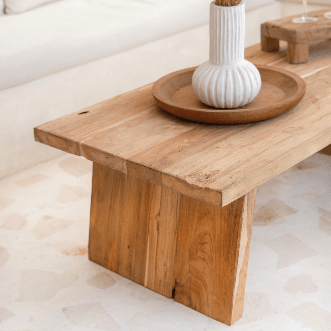 Rustic Teak Coffee Table - BHM HomeConsoles